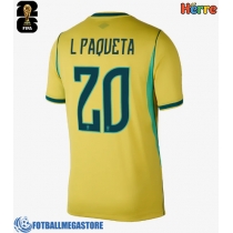 Fotballdrakt Herre Brasil Lucas Paqueta #20 Hjemmedrakt VM 2026 Kortermet